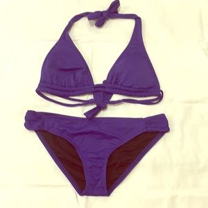 NWOT Hurley Purple Halter Bikini Swim Set